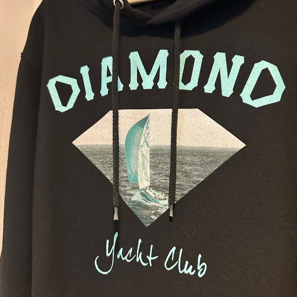 Diamond Supply Co. Men's Hoodie Yacht Club Vintage. Size Medium. Worn Once - Picture 3 of 5